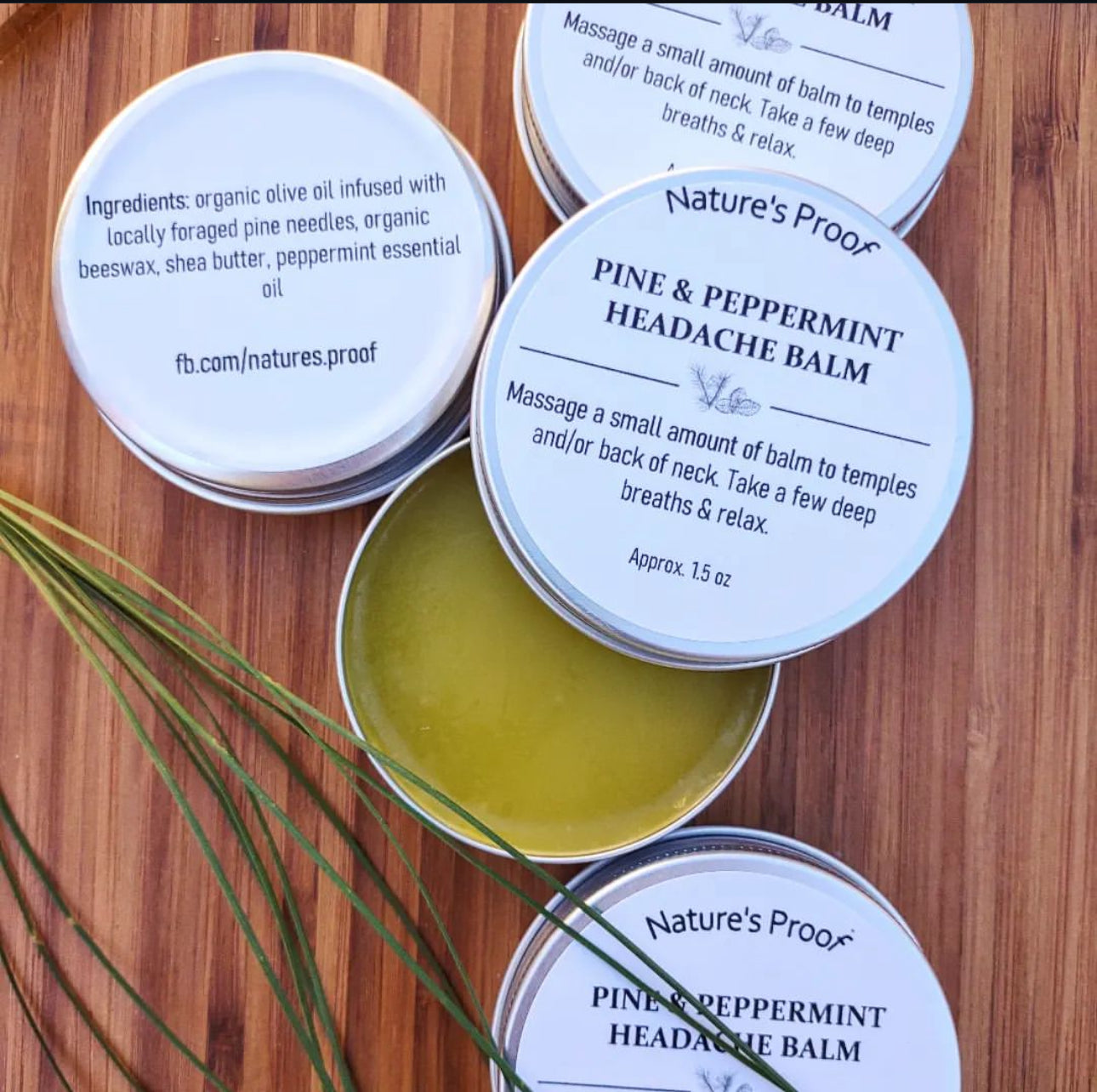 Pine & Peppermint Headache Balm